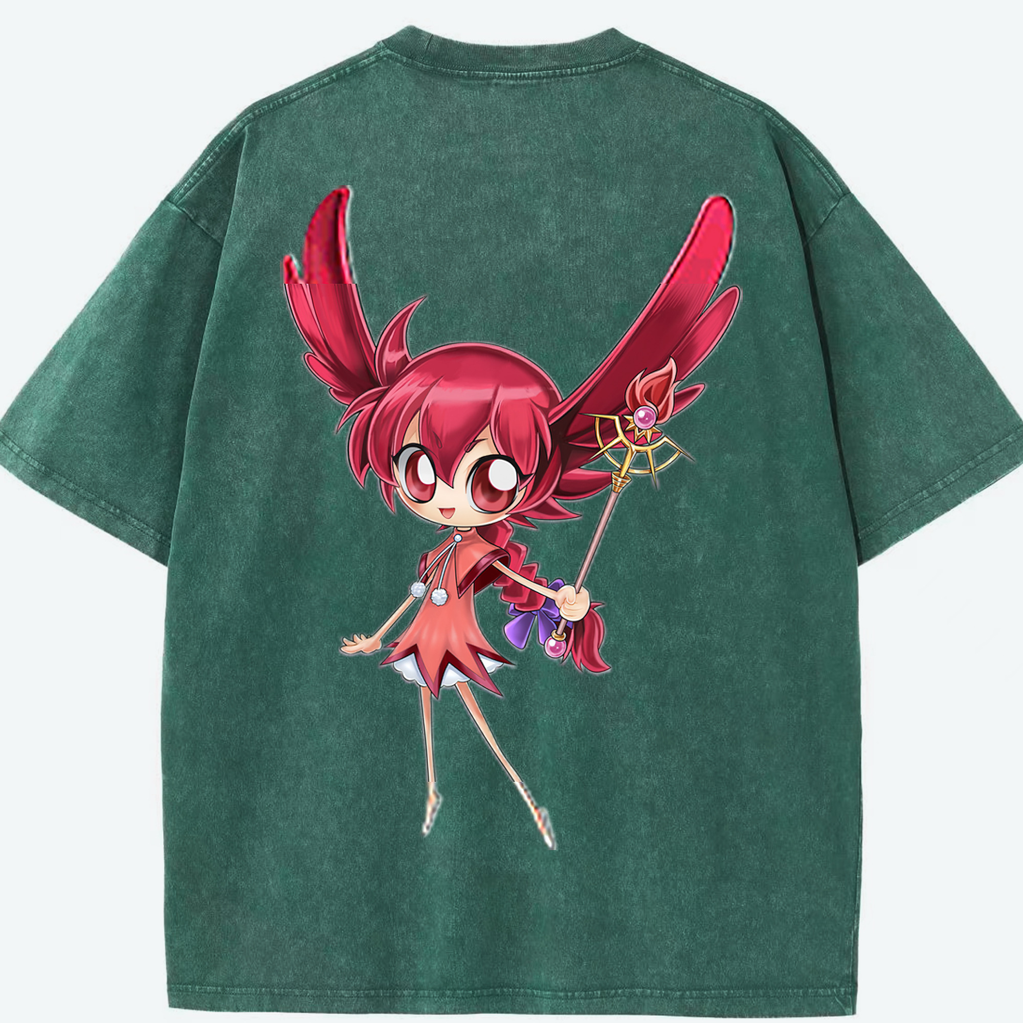 （画像用） 遊☆戯☆王 Yu-Gi-Oh! 綿100% ヴィンテージ風 半袖Tシャツ（背面プリント）